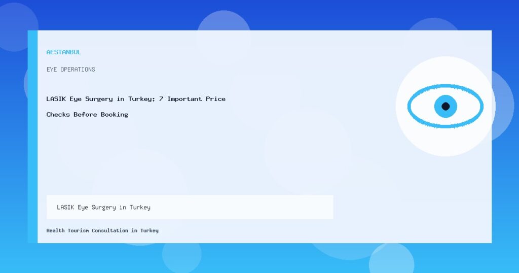LASIK Eye Surgery in Turkey - LASIK Eye Surgery in Turkey: 7 Important Price Checks Before Booking