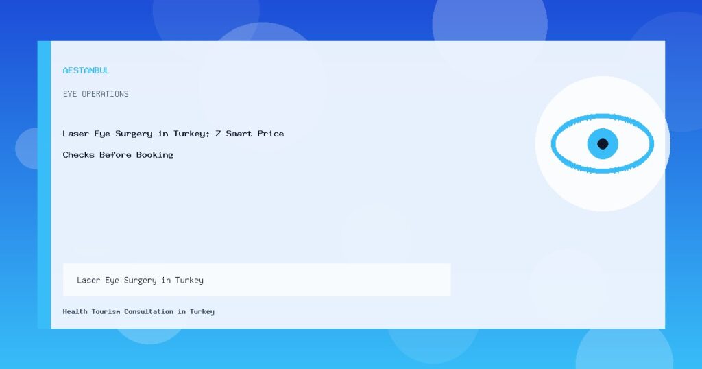Laser Eye Surgery in Turkey: 7 Smart Price Checks Before Booking Laser Eye Surgery in Turkey - Laser Eye Surgery in Turkey: 7 Smart Price Checks Before Booking